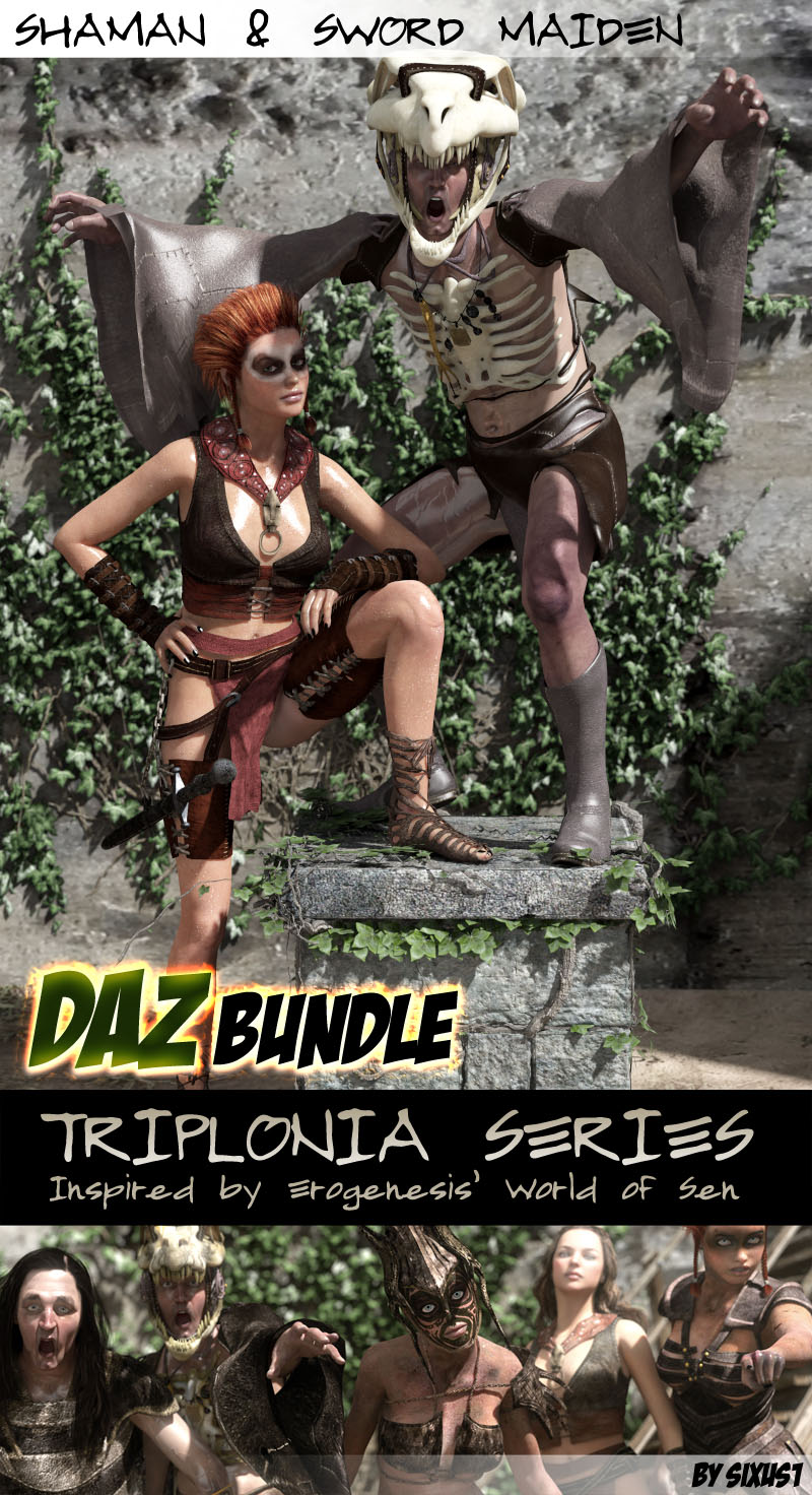 Triplonia Shaman And Swordmaiden Bundle For DS