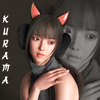 Kurama For Genesis 8 Female