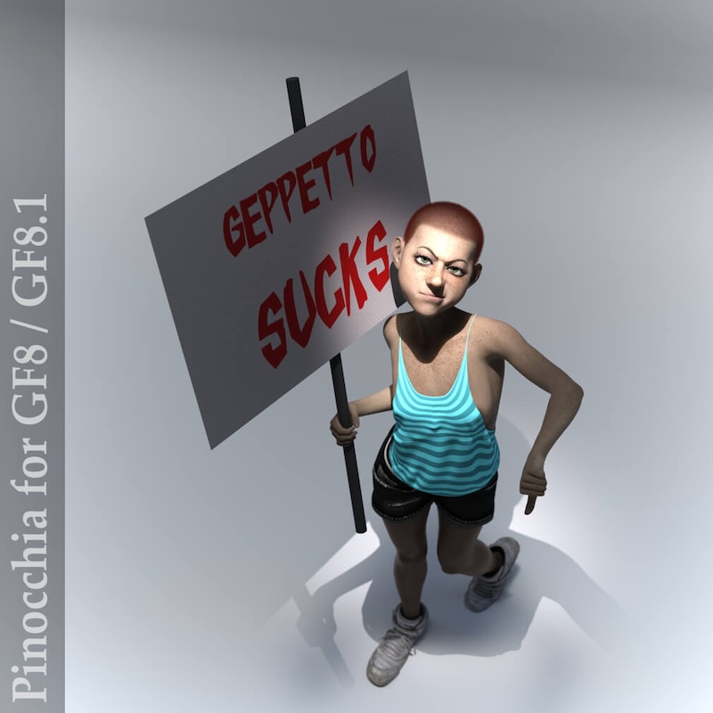 Pinocchia - Toon Character for Genesis Female 8 and 8.1