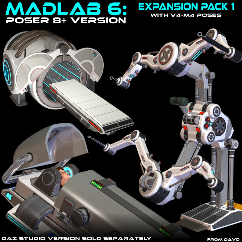 Madlab 6 "Expansion Pack 1" For Poser 8+