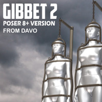 "Gibbet 2" Body Cage For Poser 8+