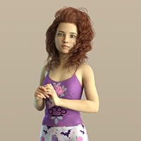 Linda Teen For Genesis 8 Female