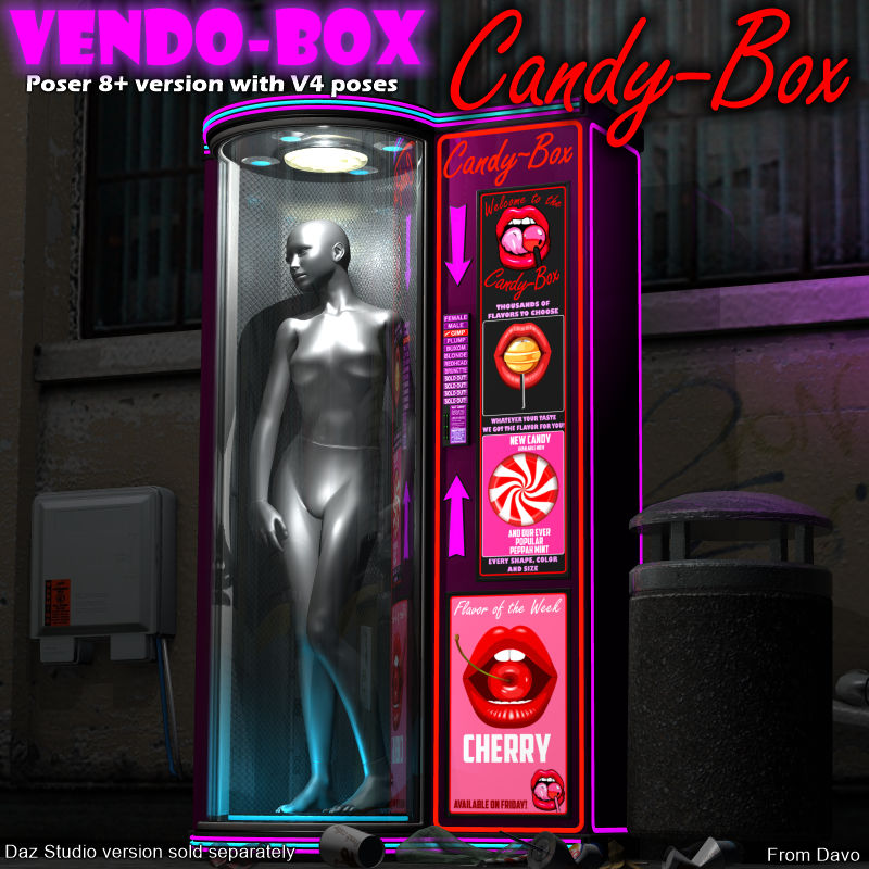 VendoBox "Candy-Box" For Poser