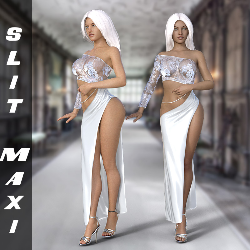 dFORCE SLIT MAXI DRESS G8F