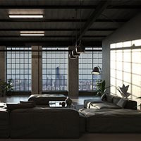 Loft Style Living Room