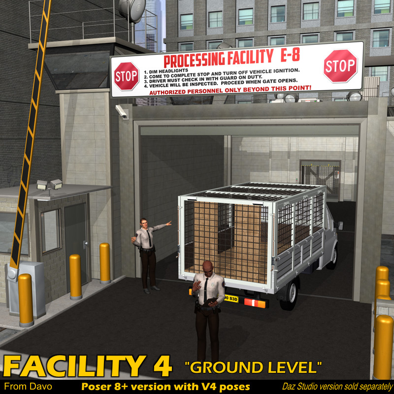 Facility 4 Ground Level For Poser 8+