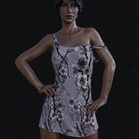 dForce Sexy Short Dress Summer Textures